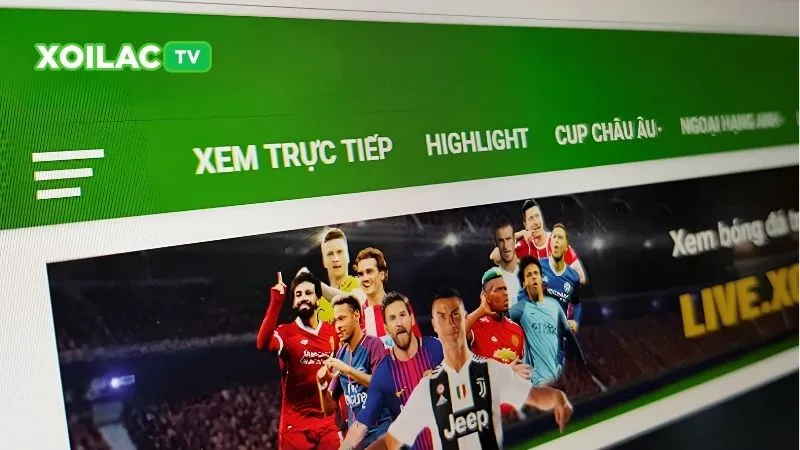 Giao diện trực tiếp bóng đá tại Xôi Lạc TV